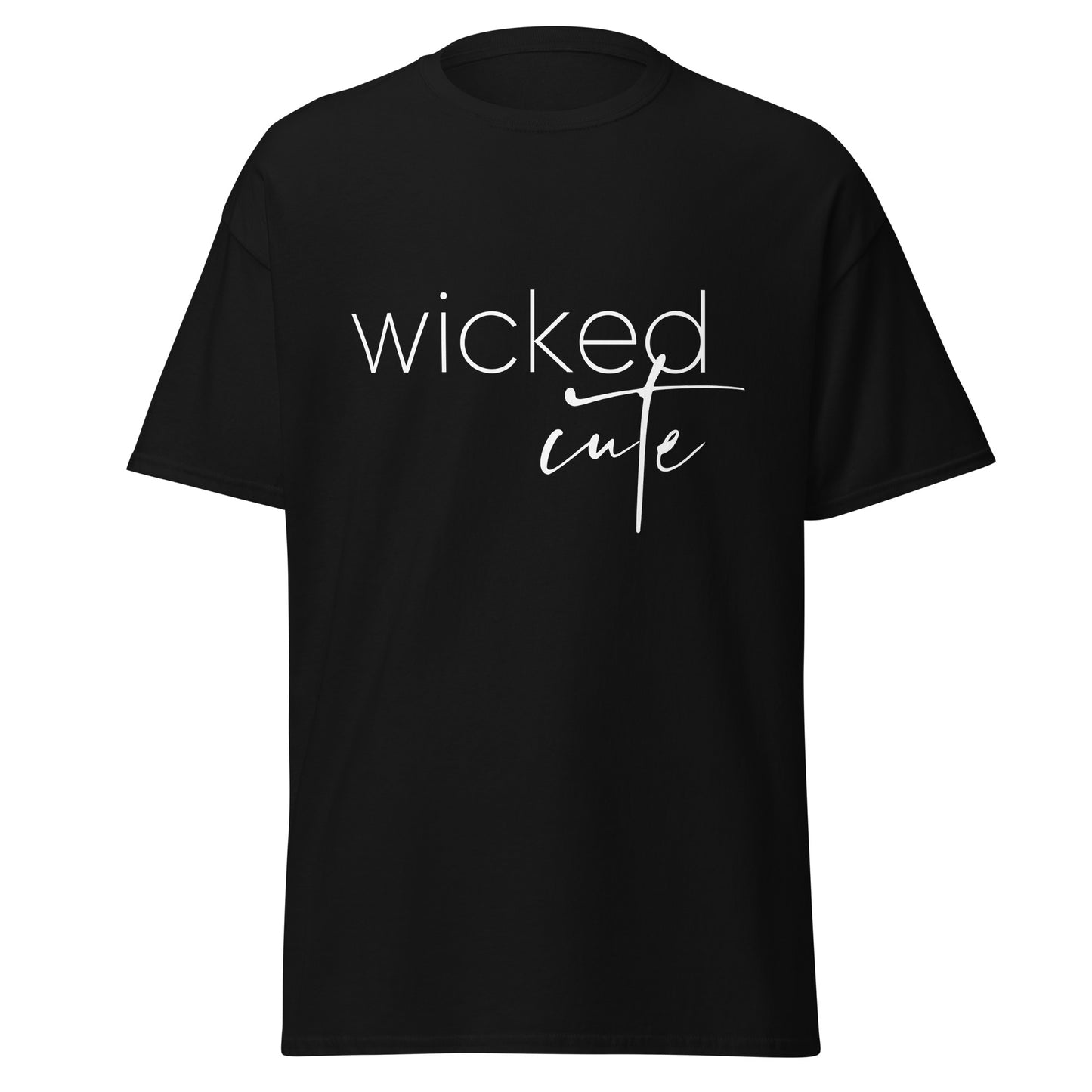 Wicked Cute, camiseta de algodón pesado de estilo suave con diseño de Halloween