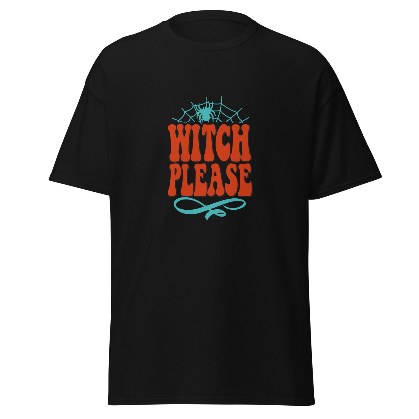 Witch Please, camiseta de algodón pesado de estilo suave con diseño de Halloween