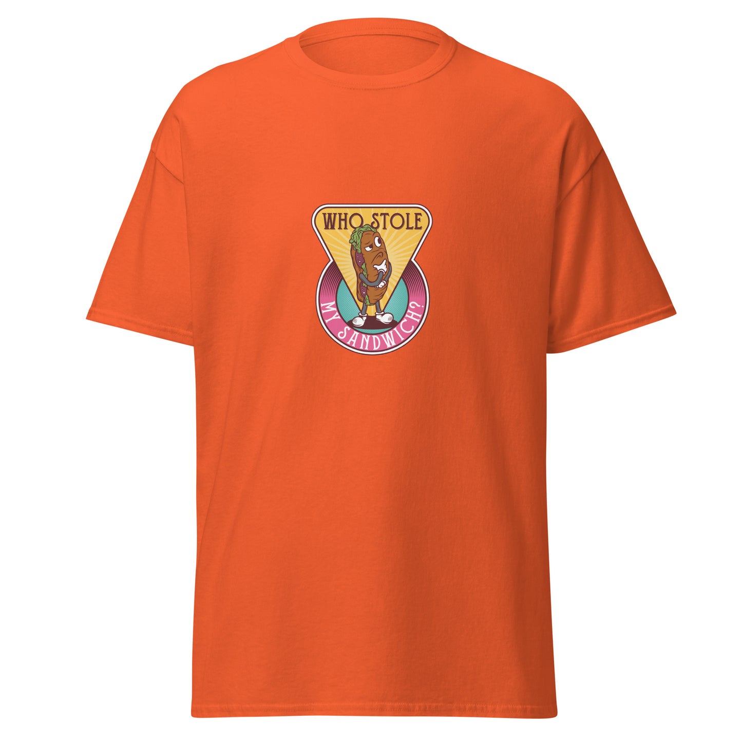 Who Stole My Sandwich, camiseta de algodón pesado de estilo suave con diseño de Halloween