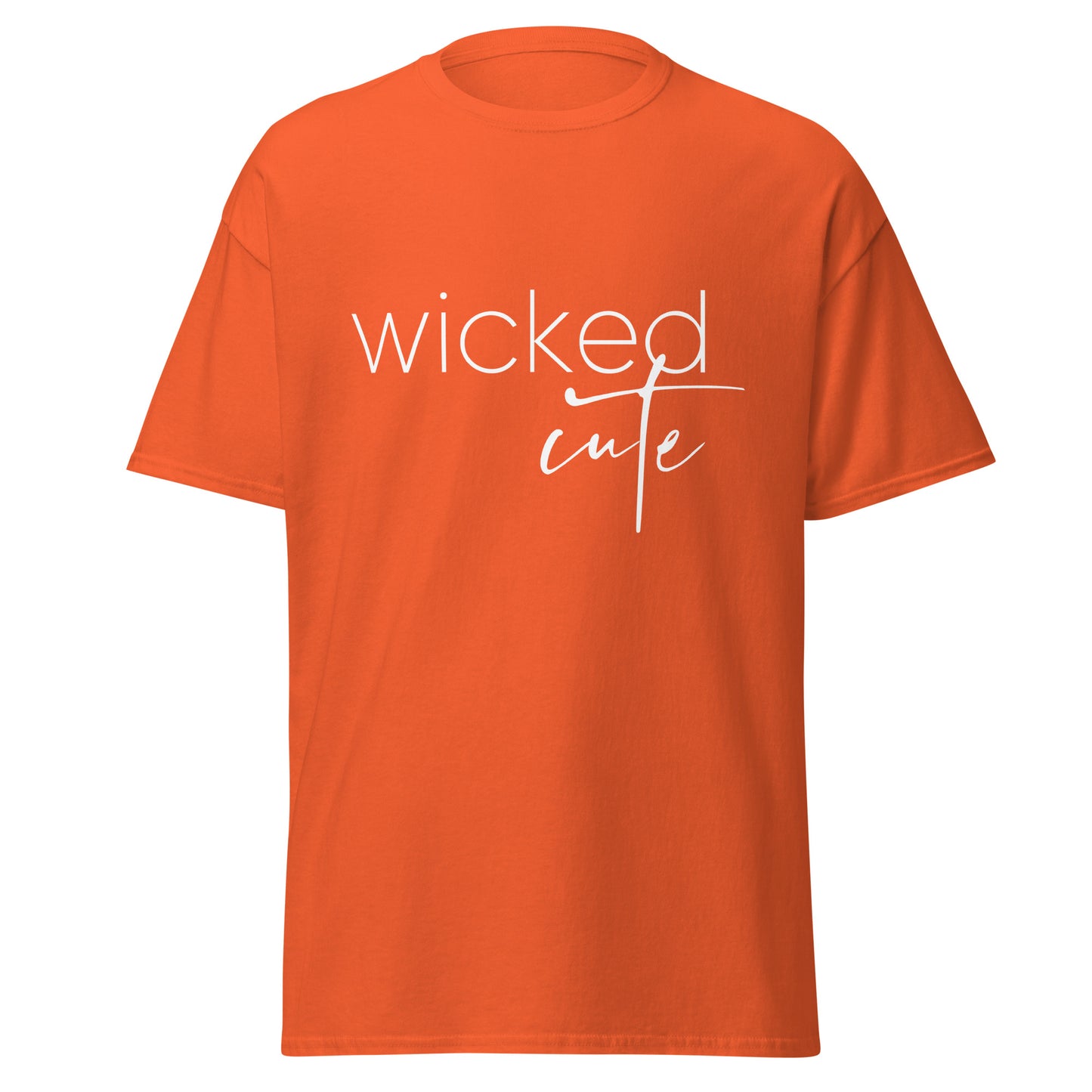 Wicked Cute, camiseta de algodón pesado de estilo suave con diseño de Halloween