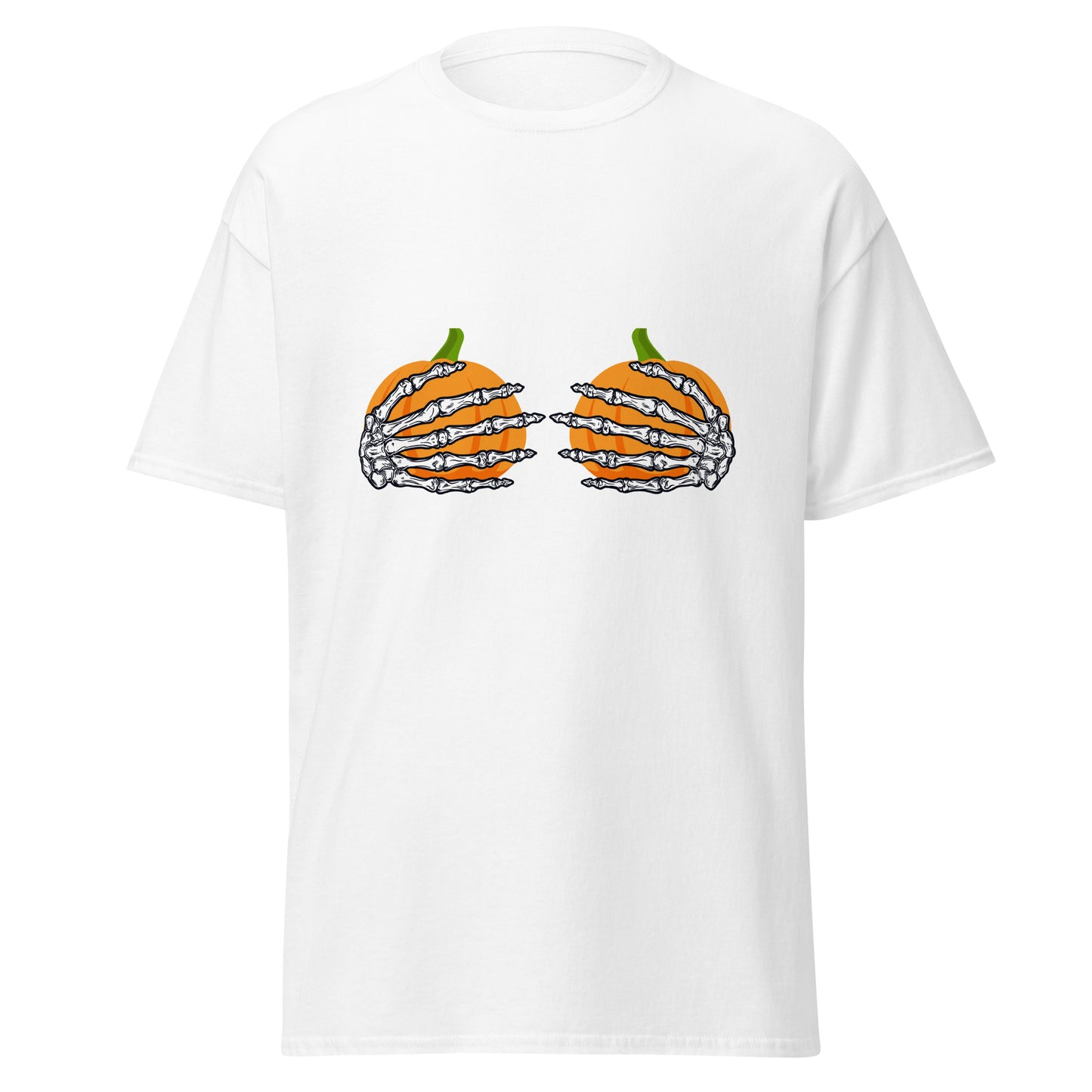 Pechos de calabaza, camiseta de algodón pesado de estilo suave con diseño de Halloween