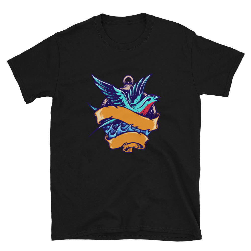 Swallow Tailor Vintage Tattoo Fit Camiseta unisex de estilo suave