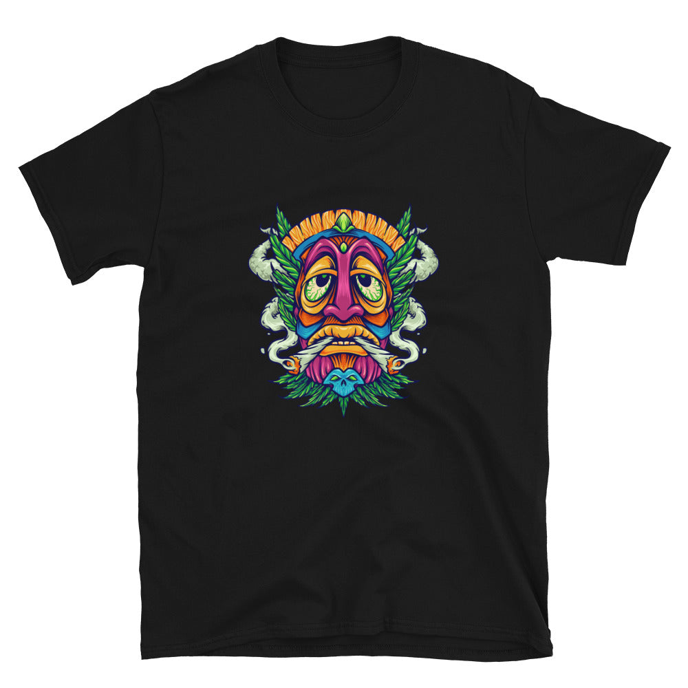 Tiki Joint Kush Fumar Weed Cannabis Fit Camiseta unisex Softstyle