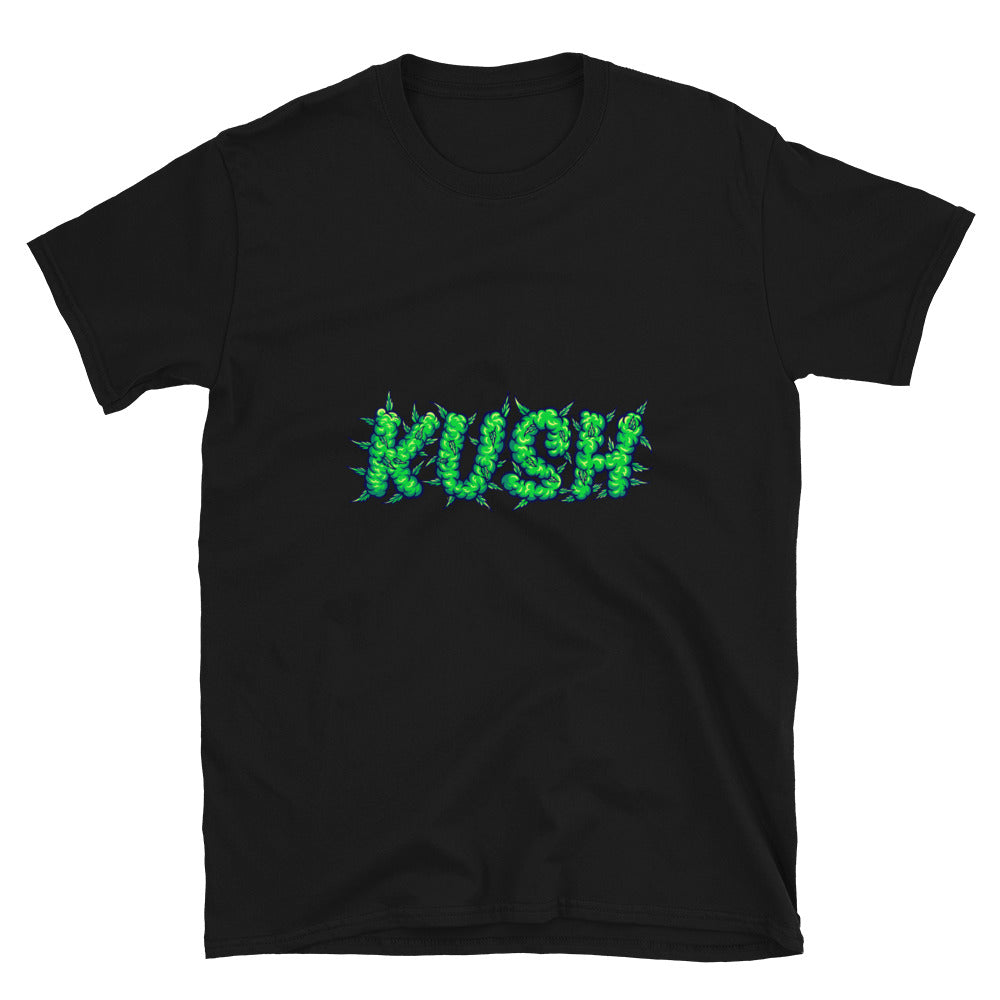 Letras de palabras kush smoke Fit Camiseta unisex Softstyle