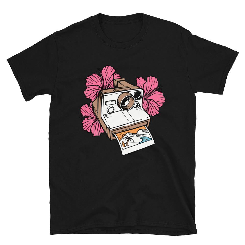 Cámara antigua retro Fit Camiseta unisex Softstyle