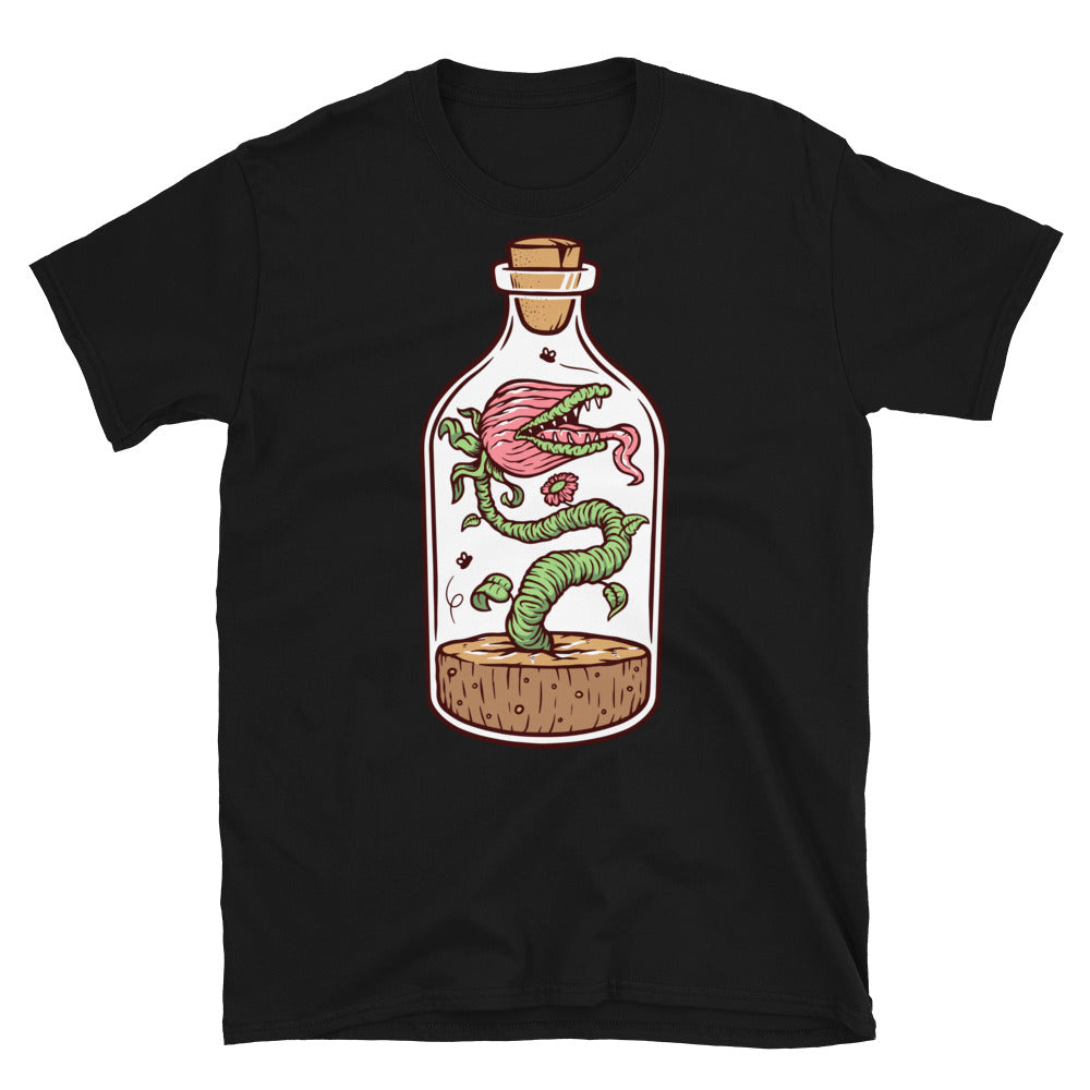 Planta monstruosa en una botella Fit Unisex Softstyle Camiseta