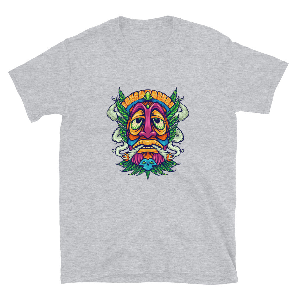 Tiki Joint Kush Fumar Weed Cannabis Fit Camiseta unisex Softstyle