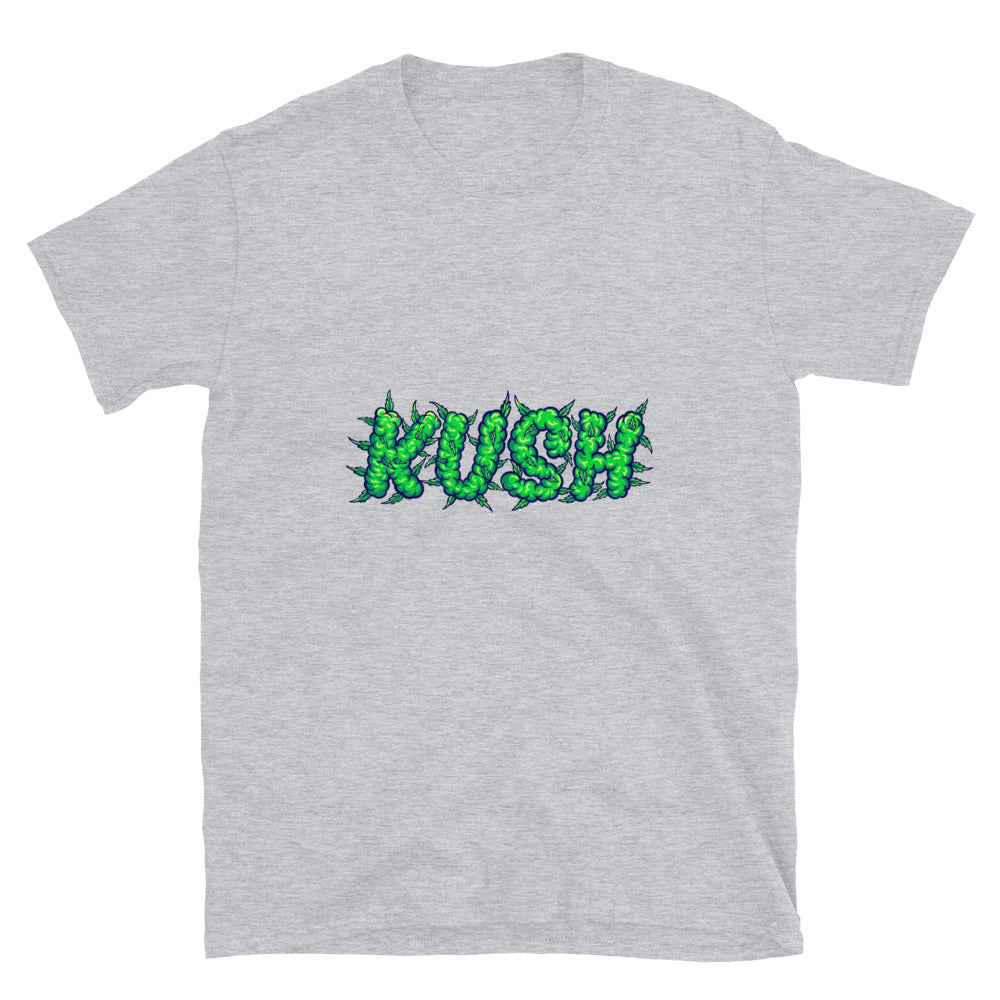 Letras de palabras kush smoke Fit Camiseta unisex Softstyle