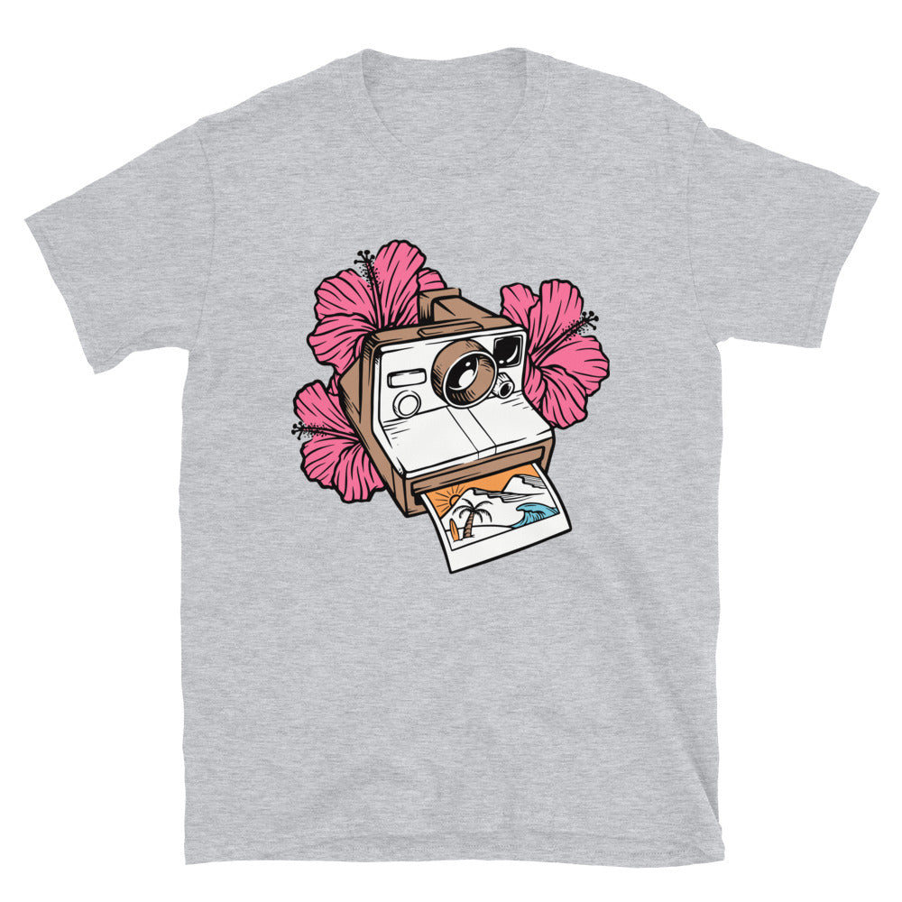 Cámara antigua retro Fit Camiseta unisex Softstyle