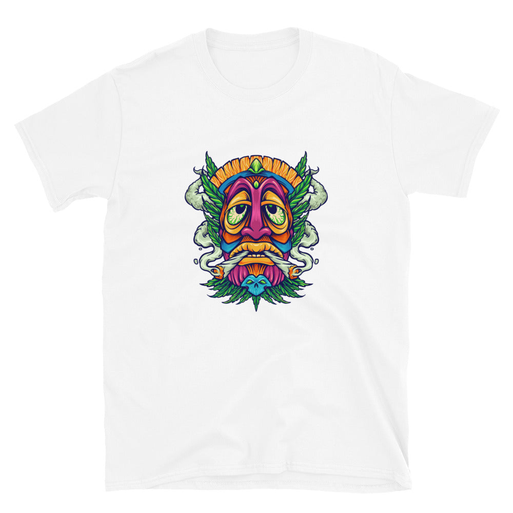 Tiki Joint Kush Fumar Weed Cannabis Fit Camiseta unisex Softstyle