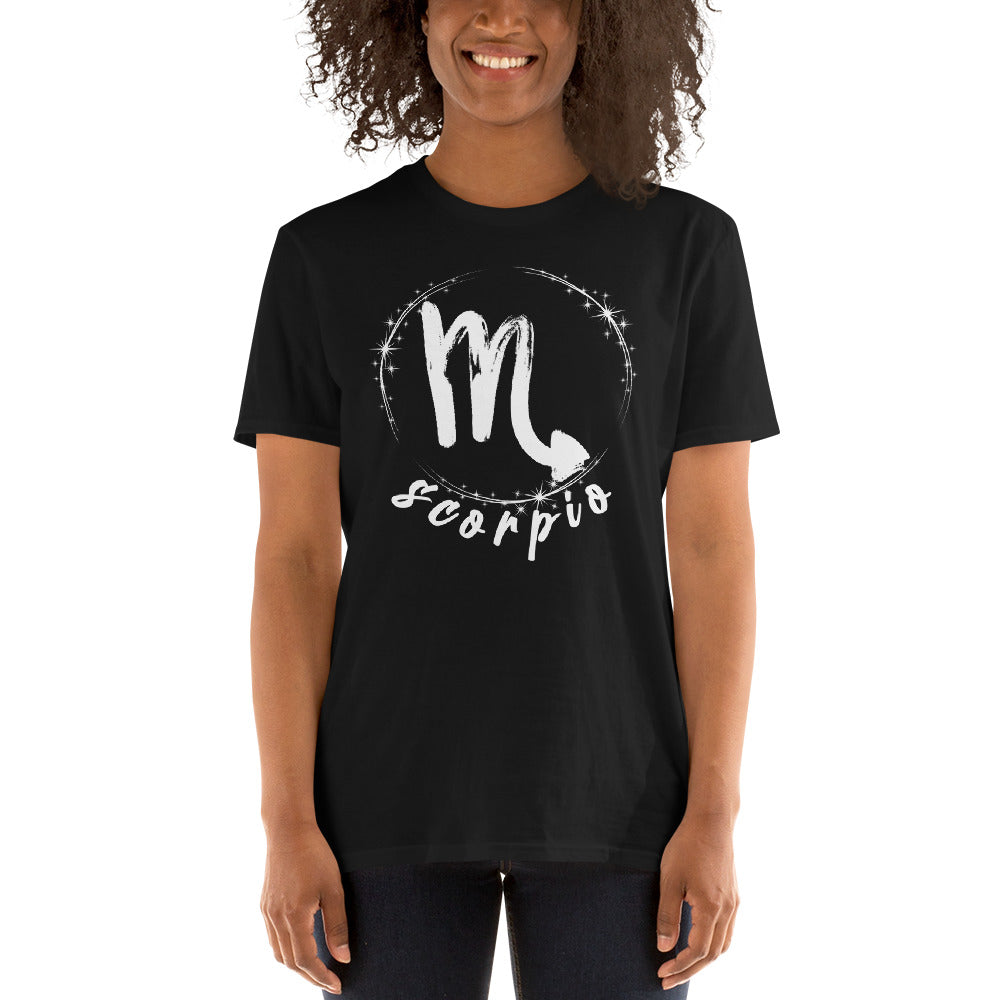 Camiseta unisex de manga corta del Zodíaco Escorpio