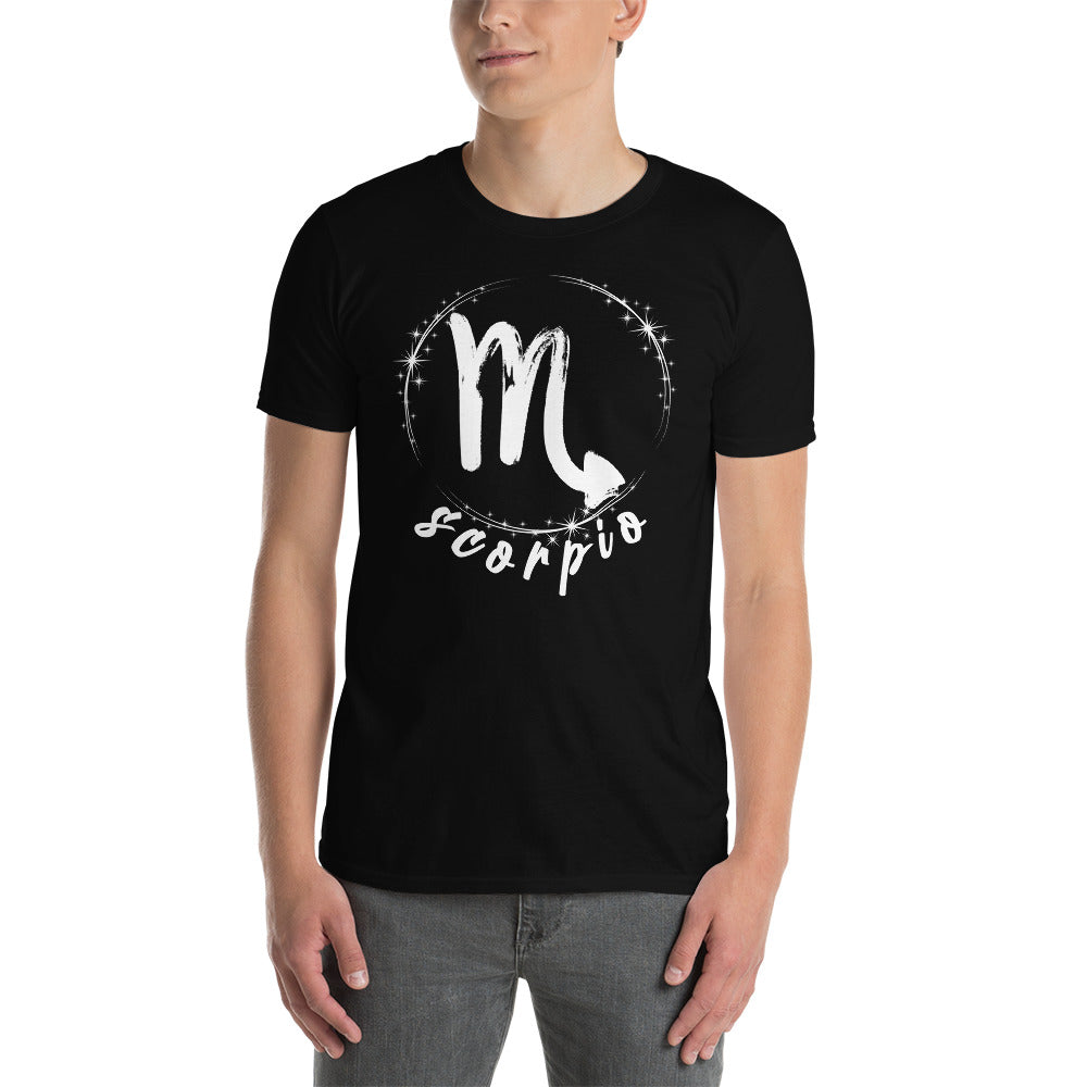Camiseta unisex de manga corta del Zodíaco Escorpio