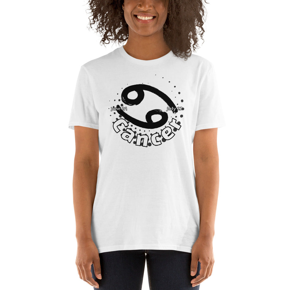 Camiseta unisex de manga corta contra el cáncer