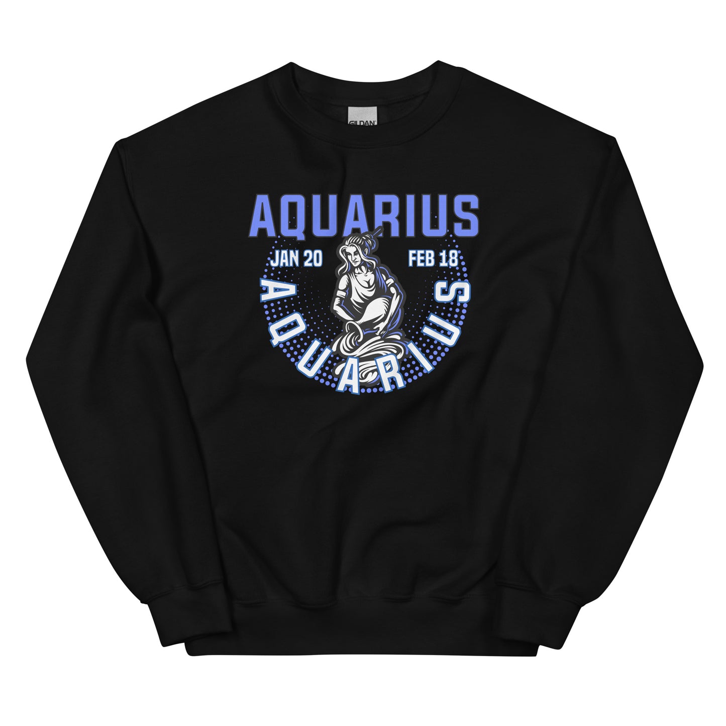 Sudadera unisex con signo del zodiaco Acuario