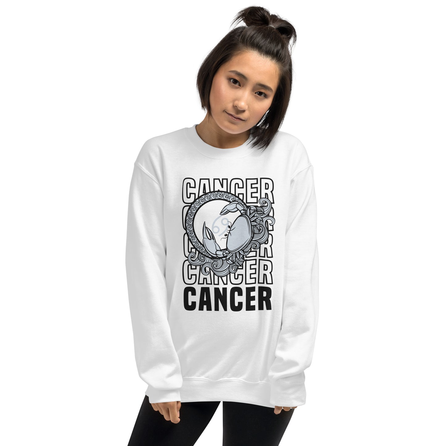 Sudadera unisex con signo del zodíaco del cáncer