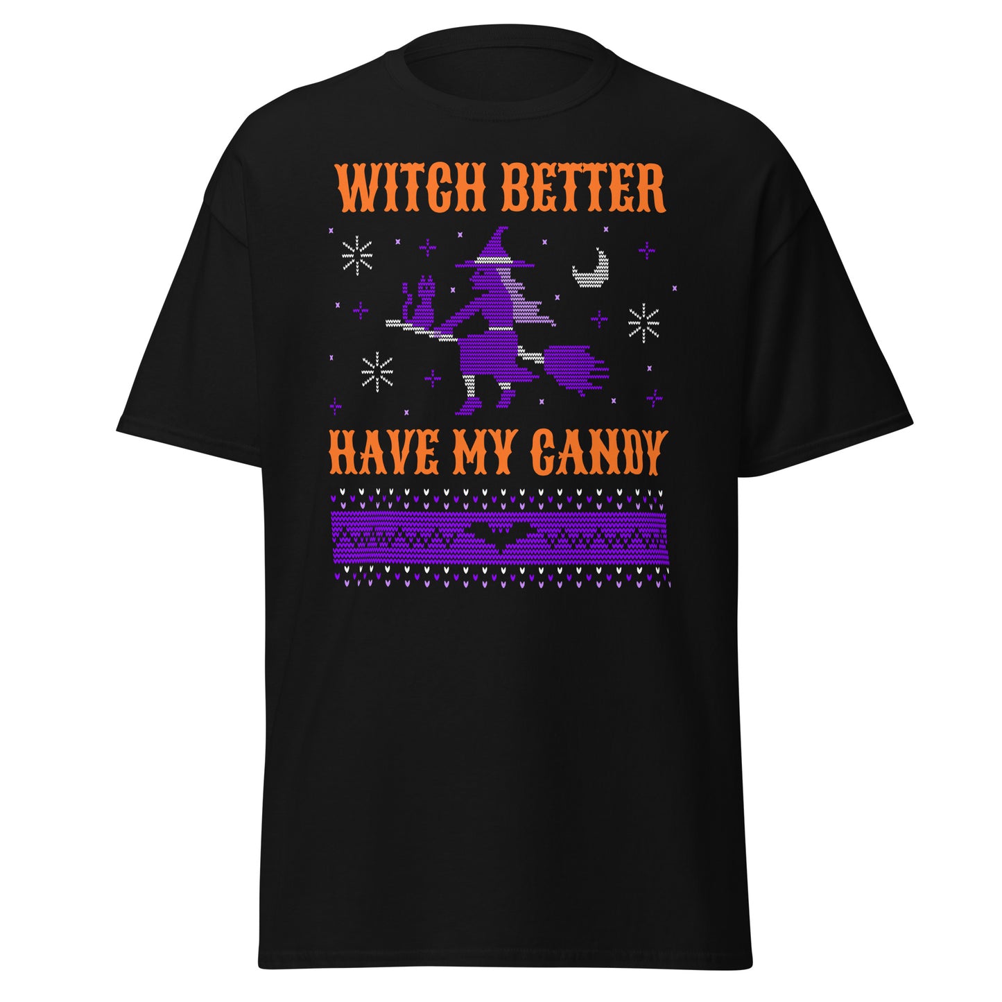 Witch Better Have My Candy suéter feo de Halloween, camiseta de algodón pesado de estilo suave con diseño de Halloween