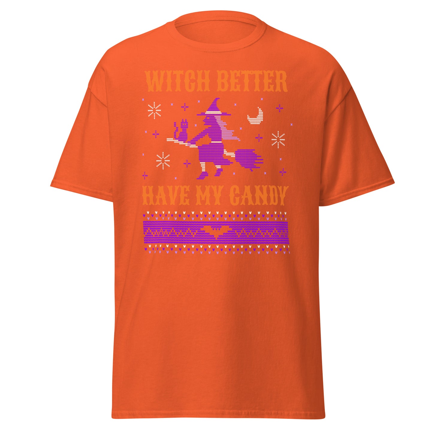 Witch Better Have My Candy suéter feo de Halloween, camiseta de algodón pesado de estilo suave con diseño de Halloween