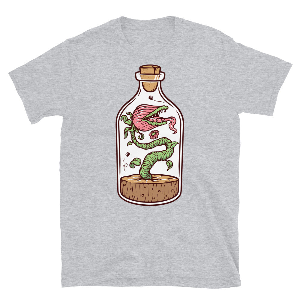 Planta monstruosa en una botella Fit Unisex Softstyle Camiseta