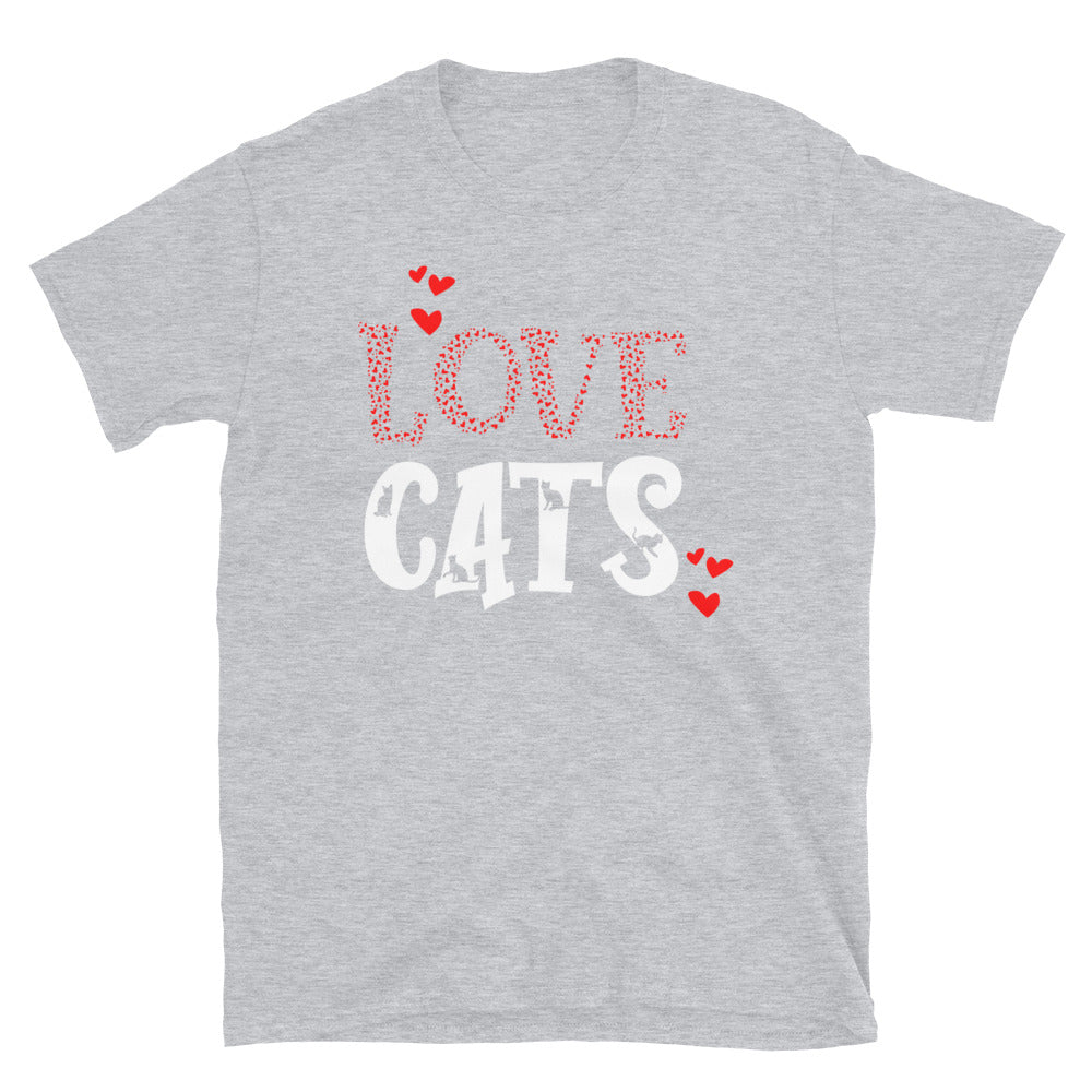Love Cats - Fit Unisex Softstyle T-Shirt