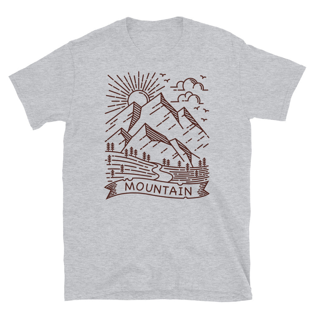 Montaña y casa Fit Unisex Softstyle Camiseta