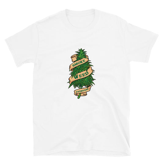 Smoke Weed - Camiseta unisex con plantas de cannabis para todos los días