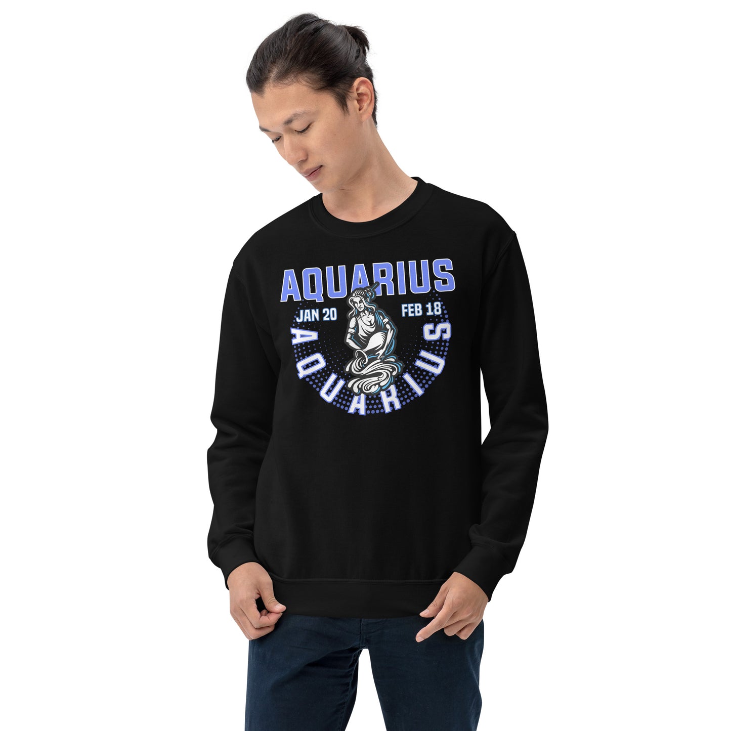 Sudadera unisex con signo del zodiaco Acuario