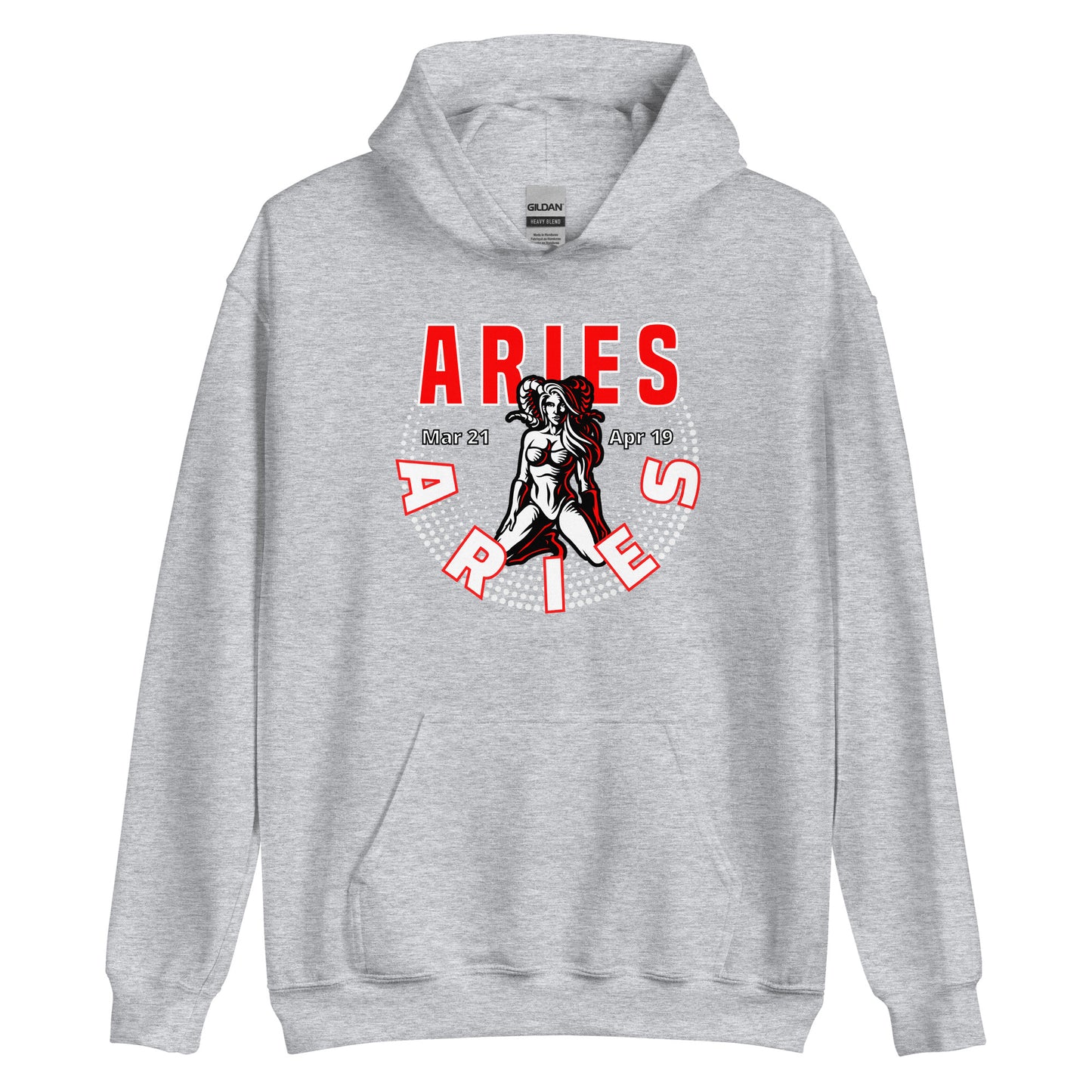 Sudadera con capucha unisex Signo del Zodíaco Aries