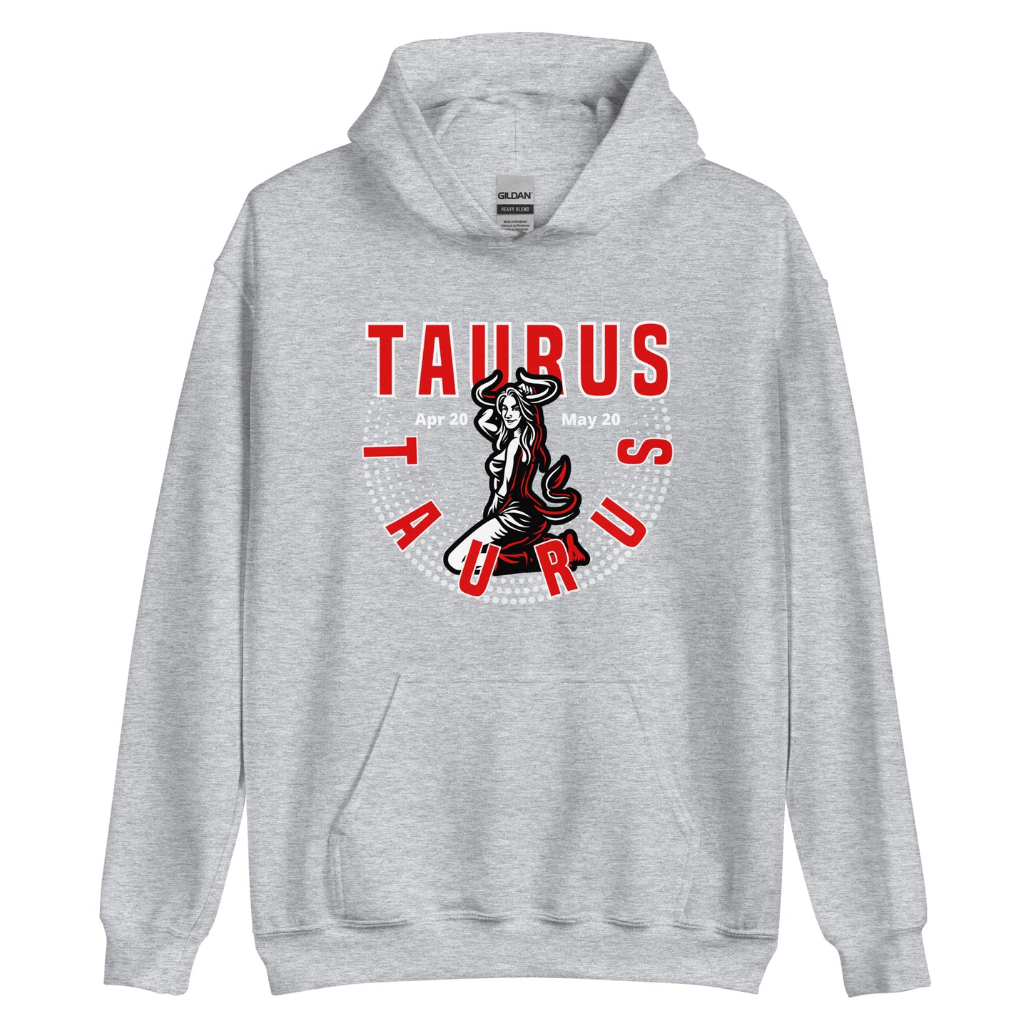 Sudadera con capucha unisex signo del zodiaco Tauro