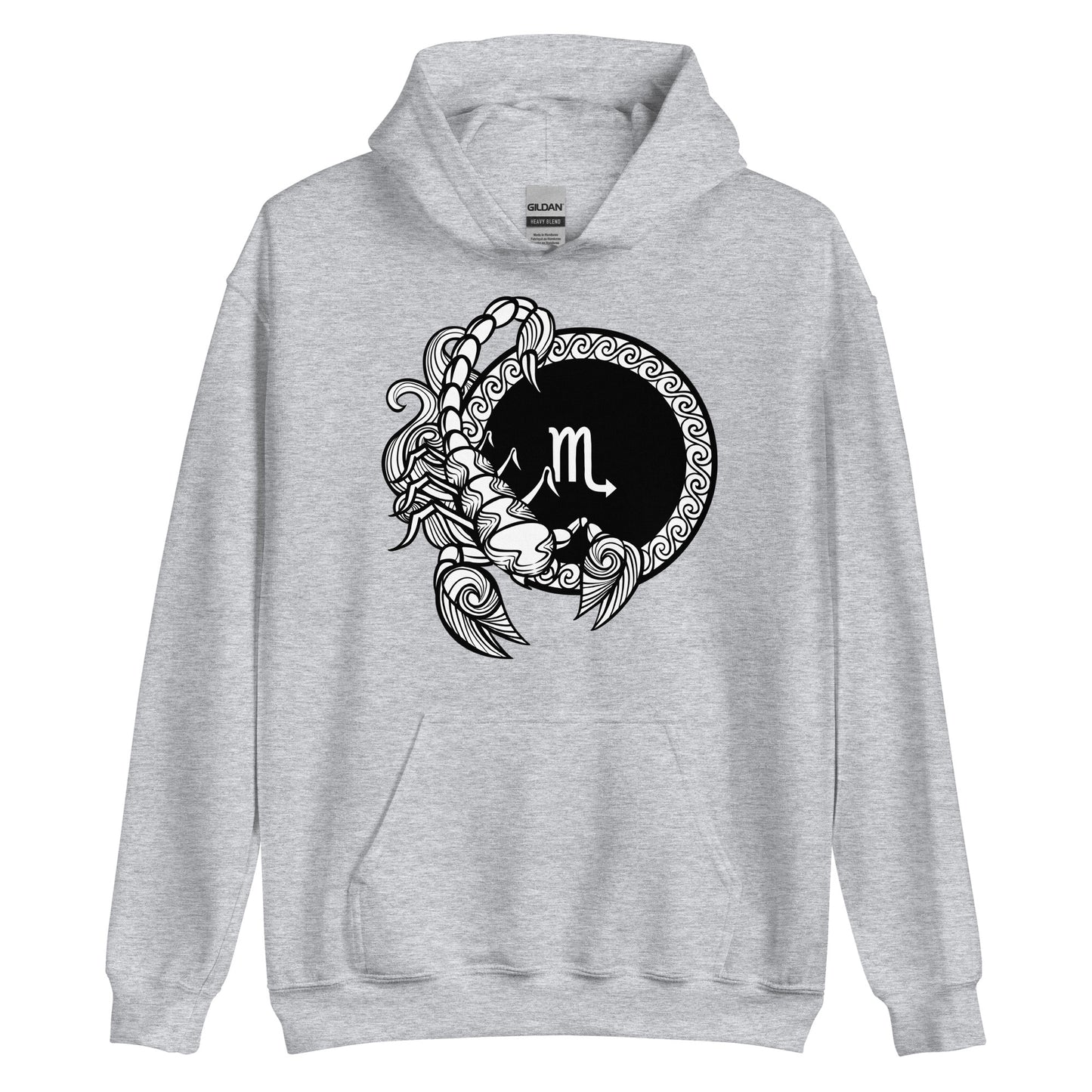 Sudadera con capucha unisex Signo del Zodíaco Escorpio